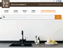 Tablet Screenshot of klaaromtewonen.nl